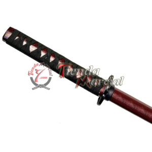 Bokken vinotinto trenzado - Espada katana Samurai de madera para entremamiento - Colombia