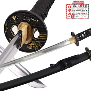 Katana Bushi; espada Samurai original fabricada a mano en acero al carbono 1045 full tang certificada