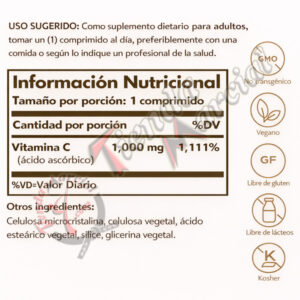La vitamina C de Solgar de 1000 mg ayuda a apoyar un sistema inmunológico saludable durante y después del ejercicio físico.