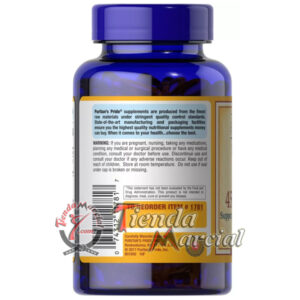 Vitamina E 450 mg Puritan’s Pride original de USA. Potente antioxidante que ayuda a la piel, cabello, sistema inmune y salud cardiovascular. Frasco con 100 cápsulas.