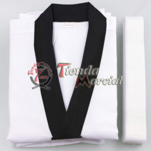 Uniforme Oficial para Taekwondo con cuello negro para jóvenes y adultos - Tienda Marcial Colombia