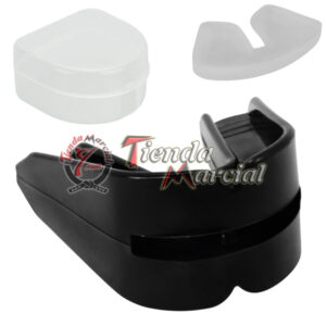 Protector bucal doble con estuche para boxeo, artes marciales, mma