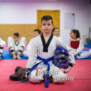 Careta protectora de cara para casco de taekwondo, en acrílico transparente