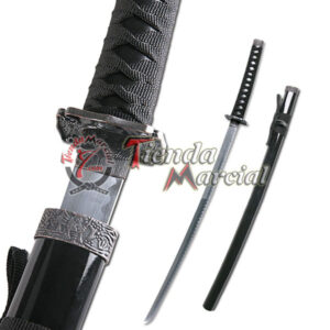 Espada Samurai Clásica Negra - Katana Decorativa