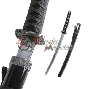 Espada Samurai Clásica Negra - Wakizashi Decorativo