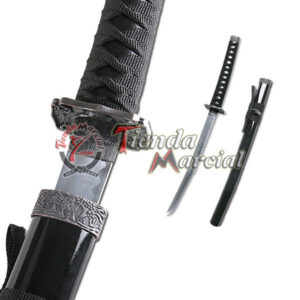 Cuchillo Tantô Samurai Clásico Negro - Decorativo Cosplay