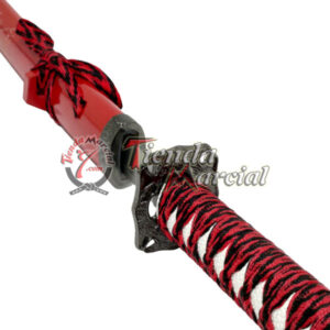 Espada Katana Samurai Clásica Roja - Decorativa Tienda Marcial