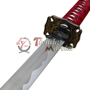 Espada Katana Samurai Clásica Roja - Decorativa Tienda Marcial