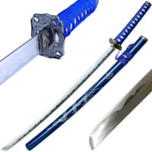 Espada Katana Samurai Clásica Azul - Decorativa Tienda Marcial