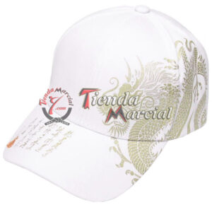 Gorra Dragón blanca Artes Marciales Japón Ninjutsu
