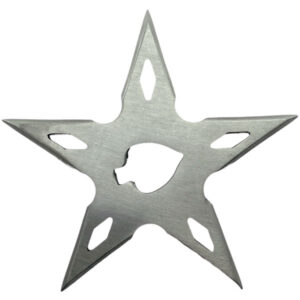 Shuriken Soichi de 5 puntas Plateado - Estrella Ninja