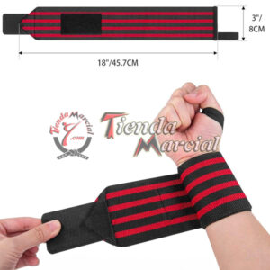 Muñequeras de soporte, vendas de protección para levantamiento de pesas