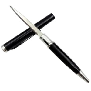 Lapicero, bolígrafo navaja para defensa personal. Cuchillo oculto en el lapicero