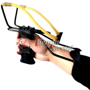 Cauchera resortera con soporte para Supervivencia