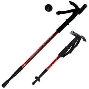 Bastón de Senderismo con Linterna LED y Brújula