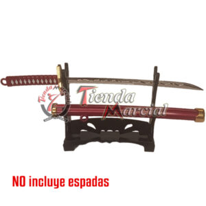 Base miniatura para espada cortapapel, soporte de mesa para 2 espadas miniaturas