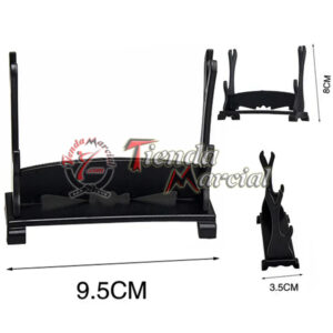 Base miniatura para espada cortapapel, soporte de mesa para 2 espadas miniaturas