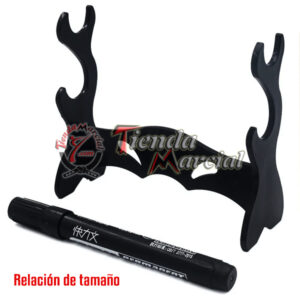 Base miniatura para espada cortapapel, soporte de mesa para 2 espadas miniaturas