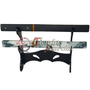 Base miniatura para espada cortapapel, soporte de mesa para 2 espadas miniaturas