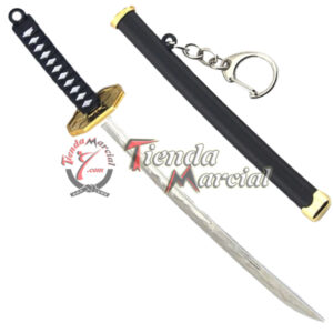 Llavero cortapapel espada Samurai, katana decorativa