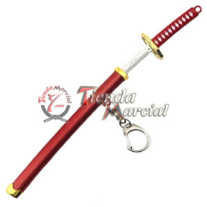 Llavero cortapapel espada Samurai, katana decorativa