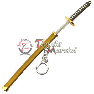 Llavero cortapapel espada Samurai, katana decorativa