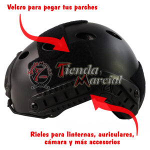 Casco Táctico Militar Mich 2000 para Airsoft, Ejército, Armada, Rappel