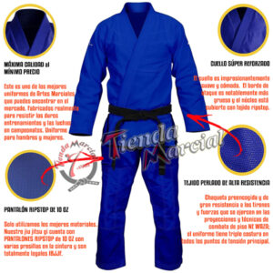 Uniforme para Jiu Jitsu Brasileño - Ju Jutsu - Judo - Ninjutsu - Aikido - Kendo - Tela grano de arroz
