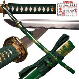 Katana, espada Samurai original fabricada a mano en acero al carbono 1095