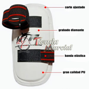 Canilleras - Antebrazos para Taekwondo Blancas; protección y Rendimiento Superior en Cada Combate