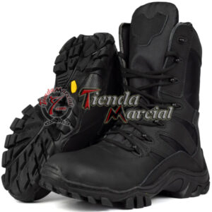 Botas Bates TITAN en Cuero Negro: durabilidad y estilo para uso militar, airsoft o casual. 100% cuero hidrofugado, suela antideslizante, cremallera lateral.