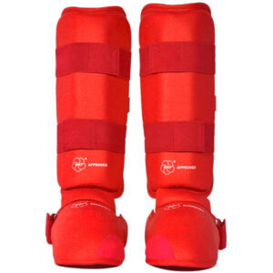 Canilleras con empeinera para Karate, espinilleras Point fighting Colombia