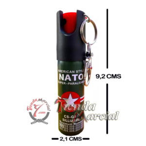 Gas pimienta llavero Nato para seguridad, protección y defensa personal