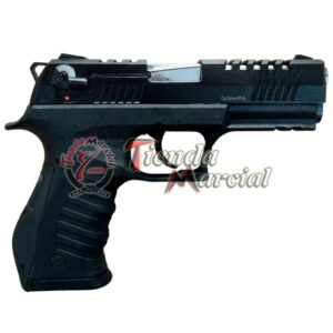 Pistola Traumática Blow TR92K Negra 9mm P.A.K con 2 proveedores y 50 cartuchos incluidos. Pistola semiautomática ideal para defensa personal disuasiva, fabricada en Turquía con estructura full metal y alta durabilidad.