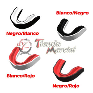 Protector bucal sencillo Bicolor para boxeo, artes marciales, mma