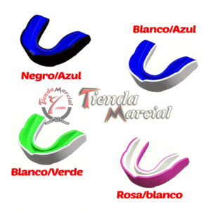 Protector bucal sencillo Bicolor para boxeo, artes marciales, mma