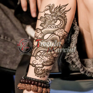 Tattoo - Tatuaje temporal con diseño oriental y de artes marciales