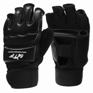 Guantes para Taekwondo WTF, WT, ITF Negros. Campeonatos y entrenamientos Artes Marciales