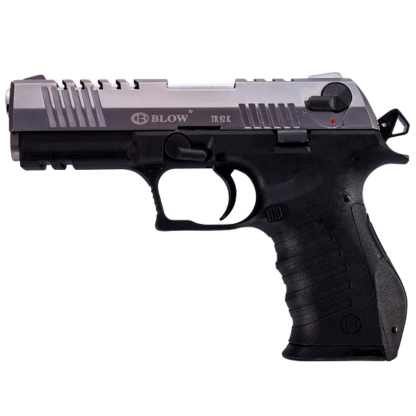Pistola Blow TR92K 9mm Fogueo – Fumé | Incluye 2 Proveedores + 50 Cartuchos + Estuche Rígido