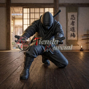 Base ninja para lapiceros fabricada en PVC con impresión 3D. Portalápices decorativo con figura ninja y espadas en la espalda, ideal para escritorio, oficina o regalo para amantes de la cultura ninja.