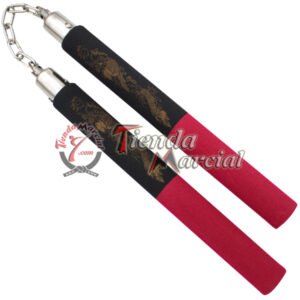 Nunchaku foami Dragón NG/RD - Cadena