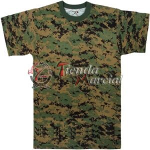 Camiseta camuflada Woodland Digital
