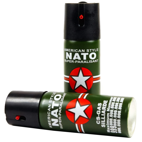 Gas pimienta Nato para seguridad, protección y defensa personal