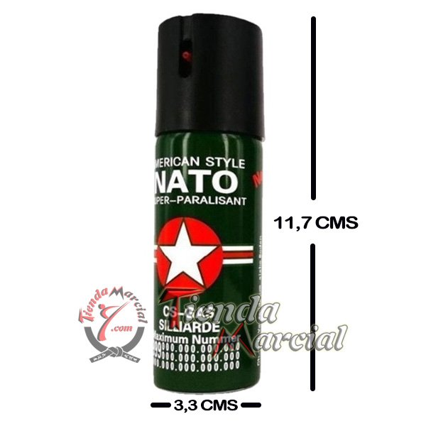 Gas pimienta Nato para seguridad, protección y defensa personal