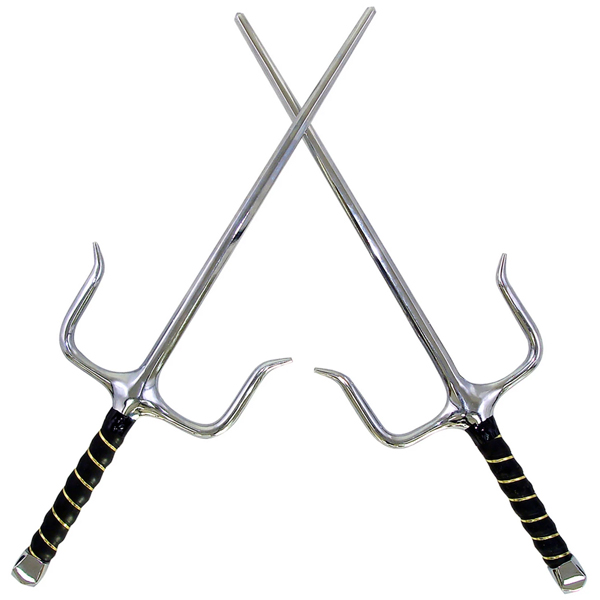 Sai para Artes Marciales, Kobudo. Par de Sai fabricados en metal de alta calidad.
