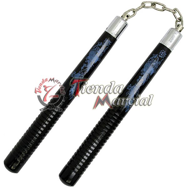 Nunchaku Marugata Dragón - Madera