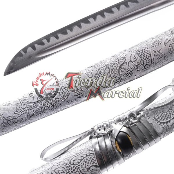Espada Katana Samurai Ginkakuji Funcional acero 1060 fulltang original Tienda Marcial Colombia