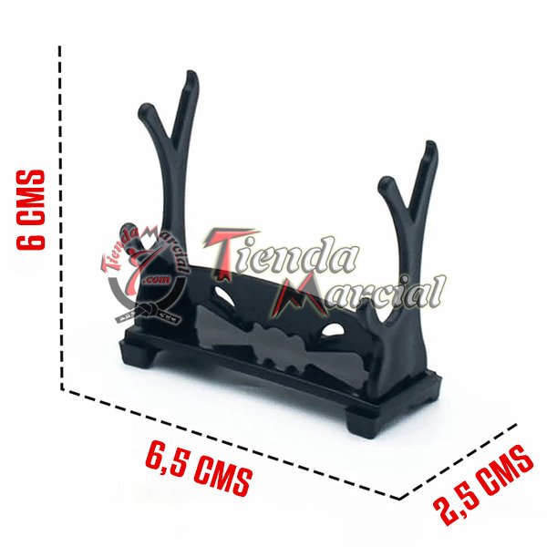 Base miniatura para espada cortapapel, soporte de mesa para 2 espadas miniaturas