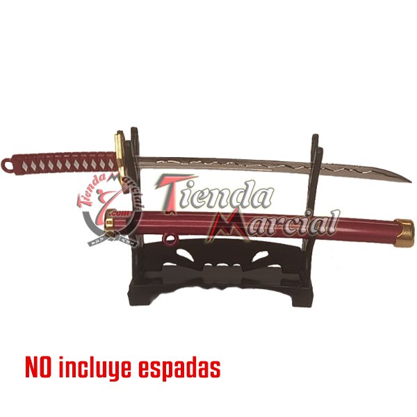 Base miniatura para espada cortapapel, soporte de mesa para 2 espadas miniaturas