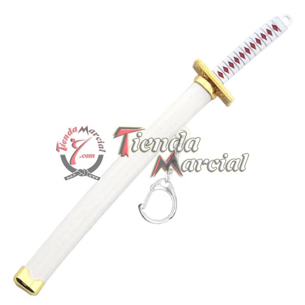 Llavero cortapapel espada Samurai, katana decorativa